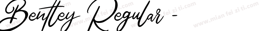 Bentley Regular字体字体转换